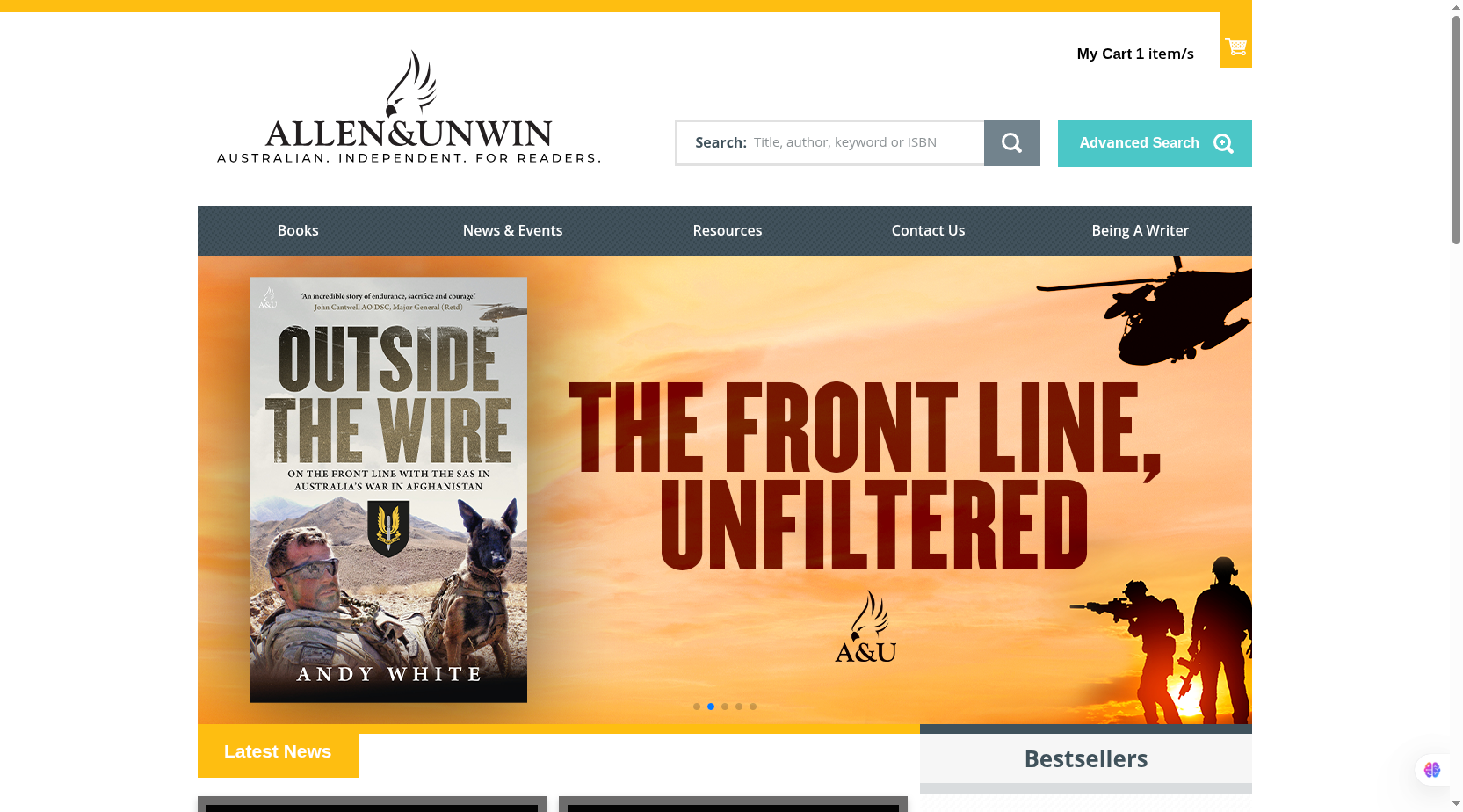 Allen & Unwin – Online Bookstore Platform