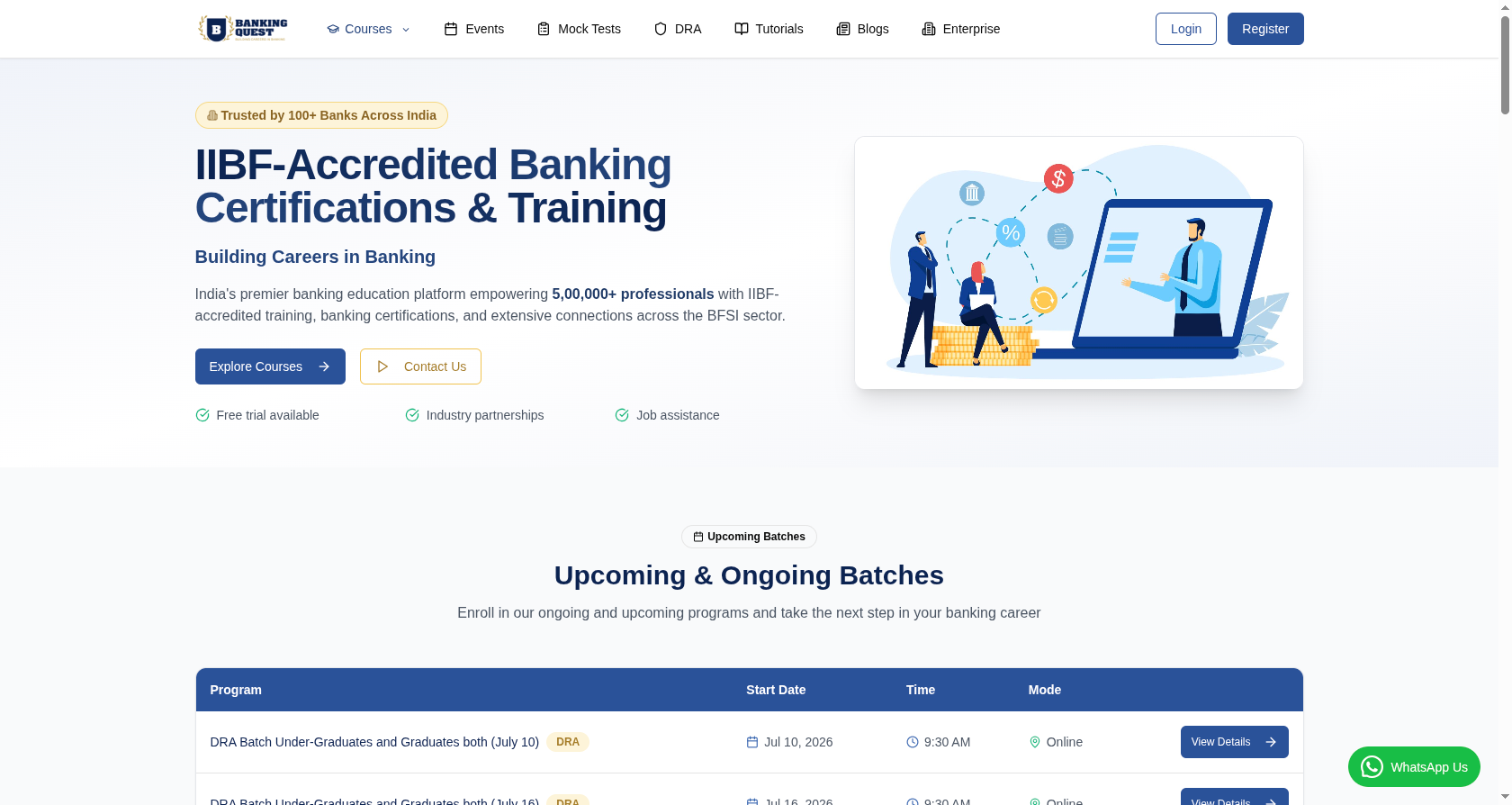 Banking Quest – EdTech & Certification Platform